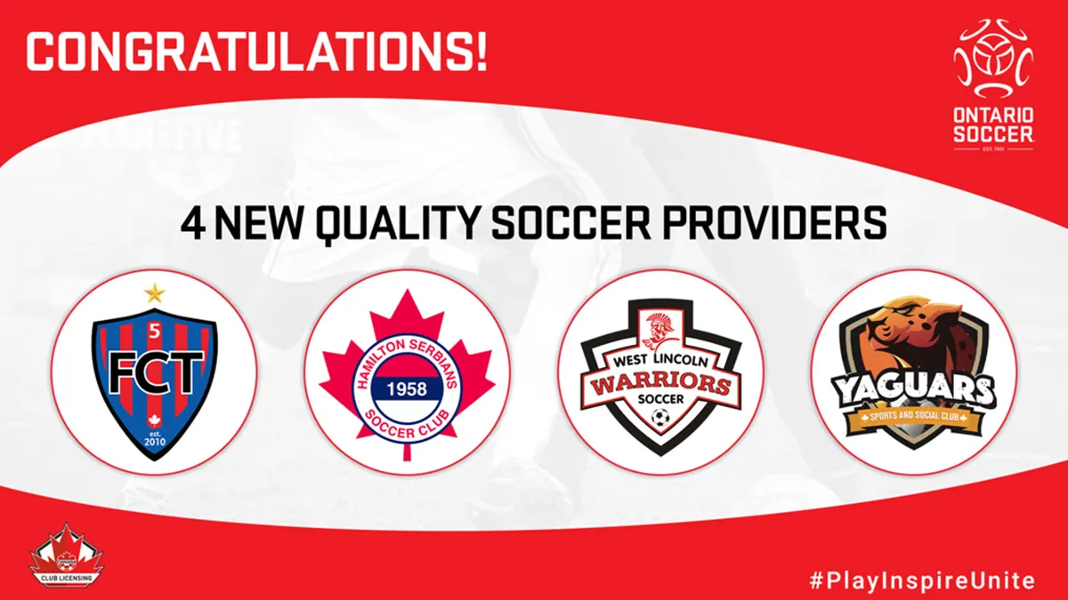 Le Canada renforce son avenir footballistique avec de nouveaux clubs licenciés