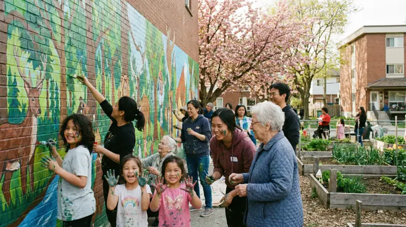 Tejiendo lazos, un pincel a la vez: Esos proyectos culturales que calientan nuestros barrios