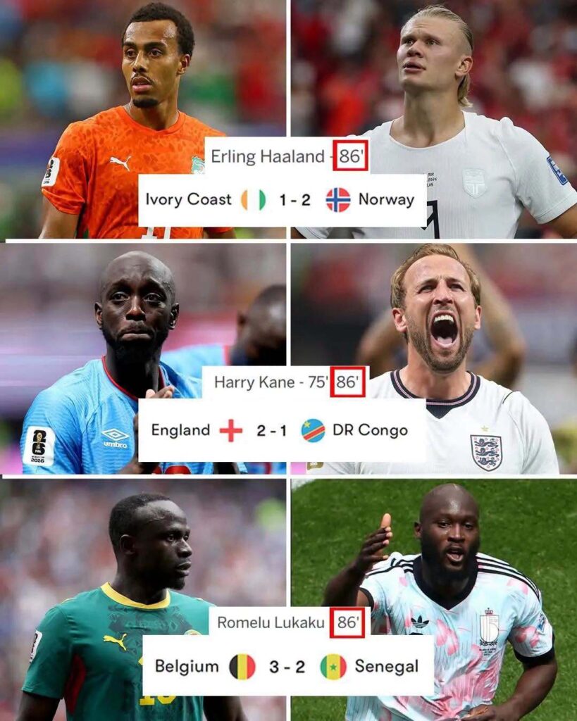 El minuto 86 en el marcador de un partido del Mundial 2026