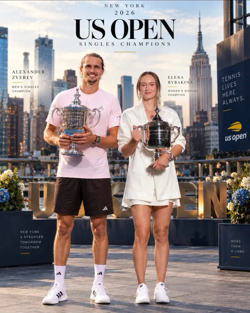 US Open : Rybakina et Zverev, deux sommets atteints
