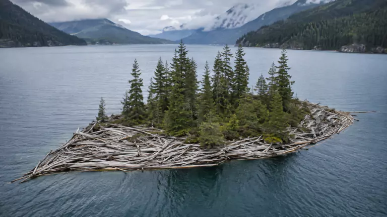 L'île qui voyage : le mystère de l'île flottante de Colombie-Britannique